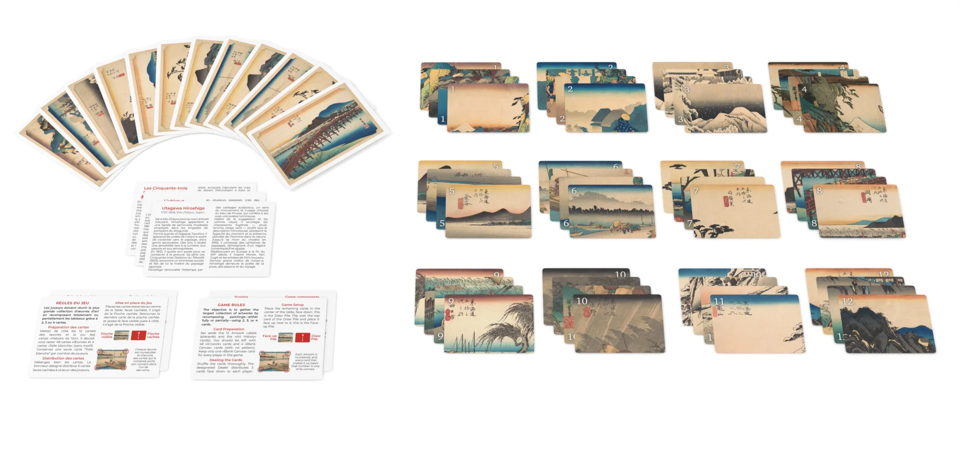 Edition Pocket - Picktura Utagawa Hiroshige - cartes - contenu