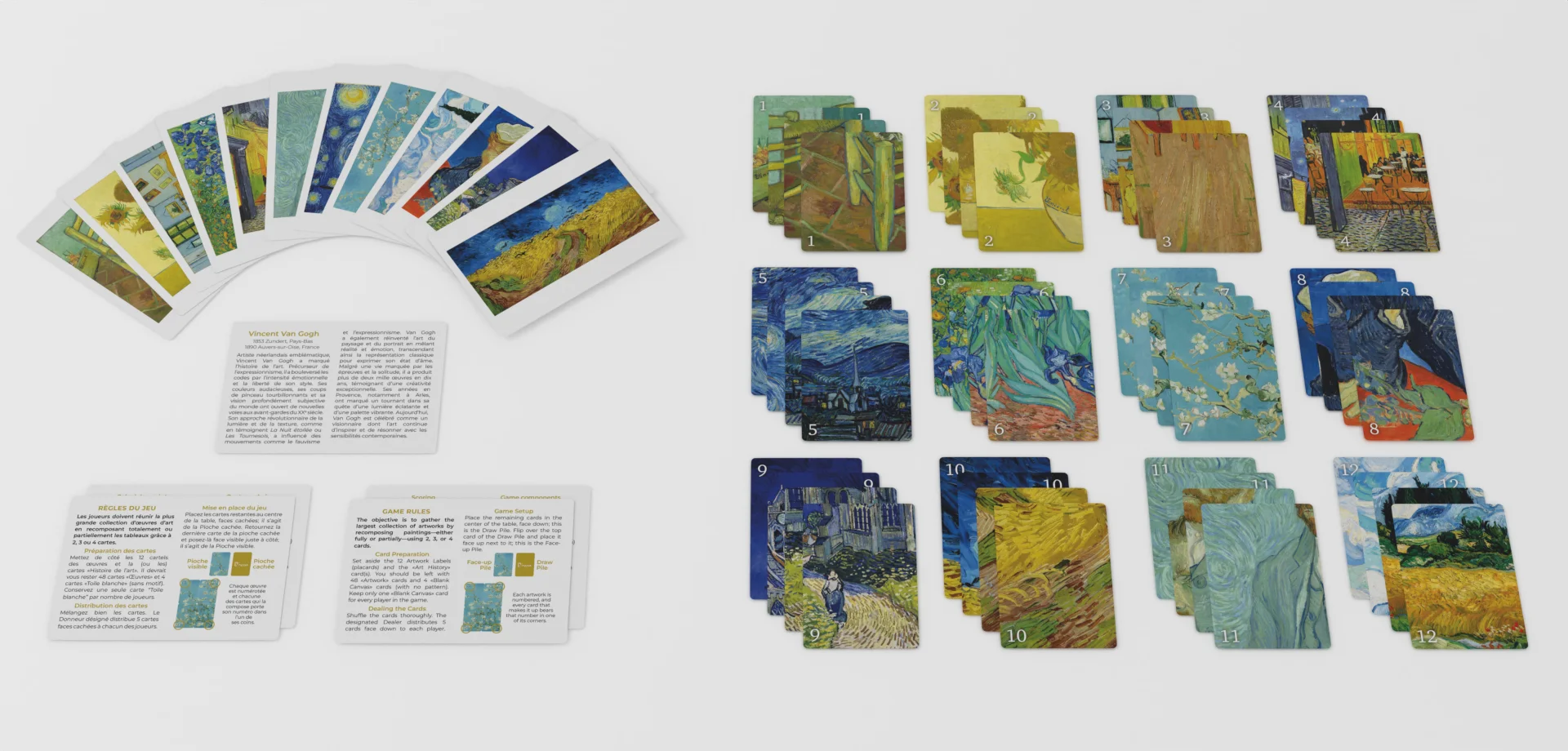 Edition Pocket - Picktura Vincent Van Gogh - cartes - contenu