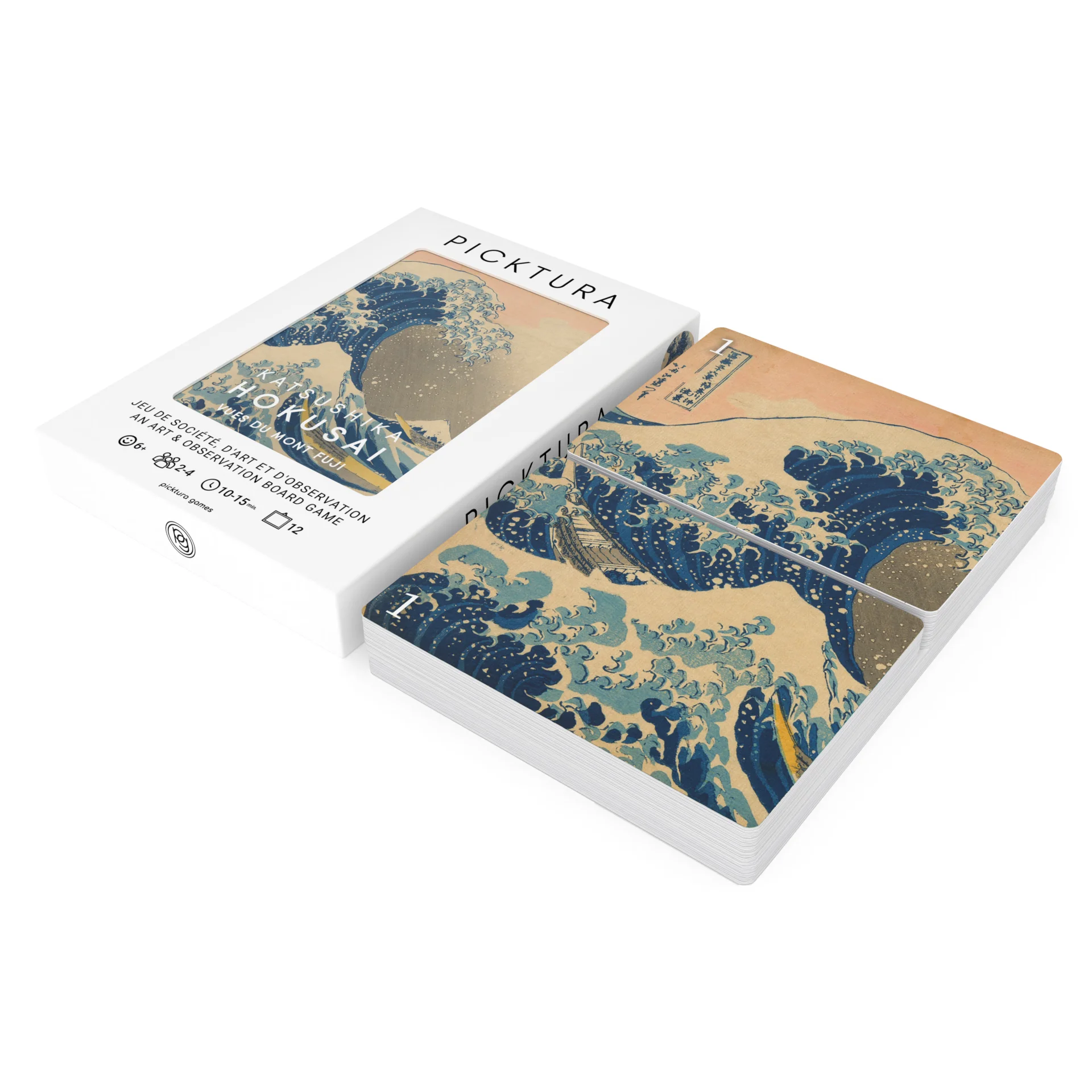 Boîte de jeu & decks Picktura Pocket -Katsushika Hokusai