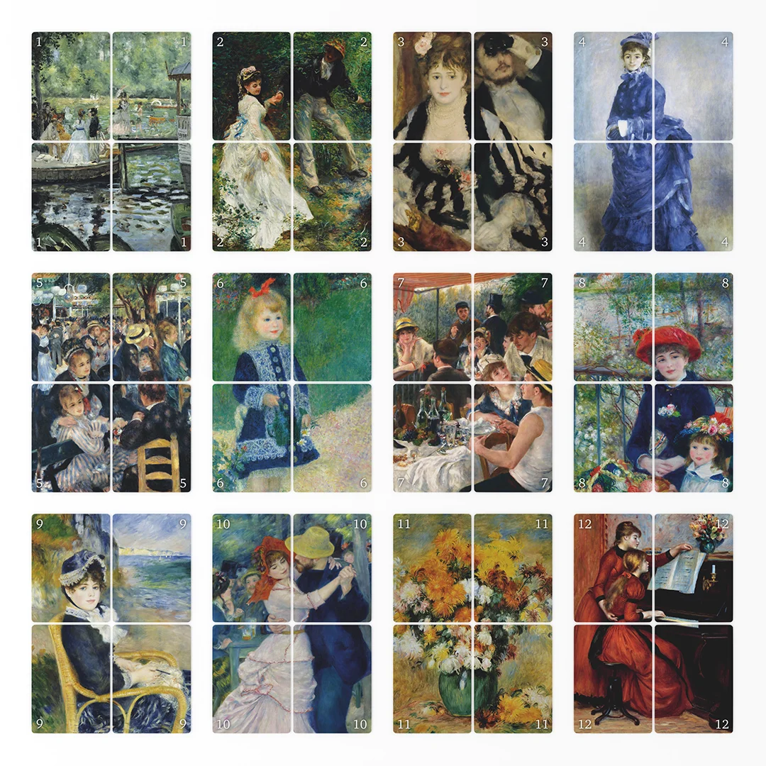 48 cartes "œuvre" Picktura - Auguste Renoir