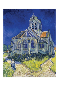 Reproduction - L'Église d'Auvers-sur-Oise - Vincent Van Gogh - 1890