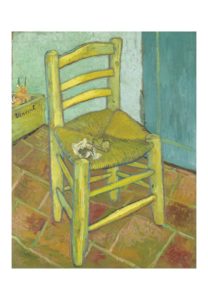 Reproduction - La Chaise de Vincent avec sa pipe - Vincent Van Gogh - 1888