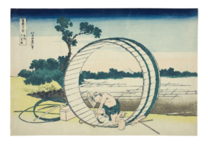 Reproduction - Le fleuve Fuji vu de la province d'Owari - Katsushika Hokusai - 1825-38