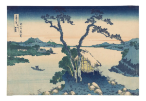 Reproduction - Le Lac Suwa - Katsushika Hokusai - 1825-38