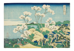 Reproduction - Shinagawa sur le Tōkaidō - Katsushika Hokusai - 1825-38