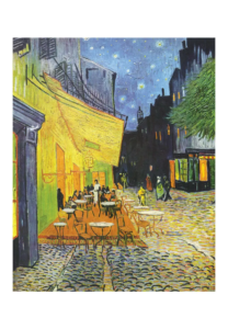 Reproduction - Terrasse du café le soir - Vincent Van Gogh - 1888