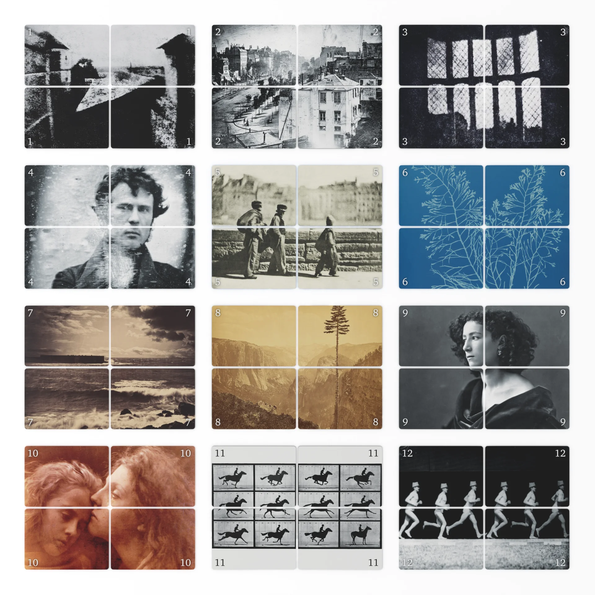 48 cartes "œuvre" Picktura - Histoire de la Photographie