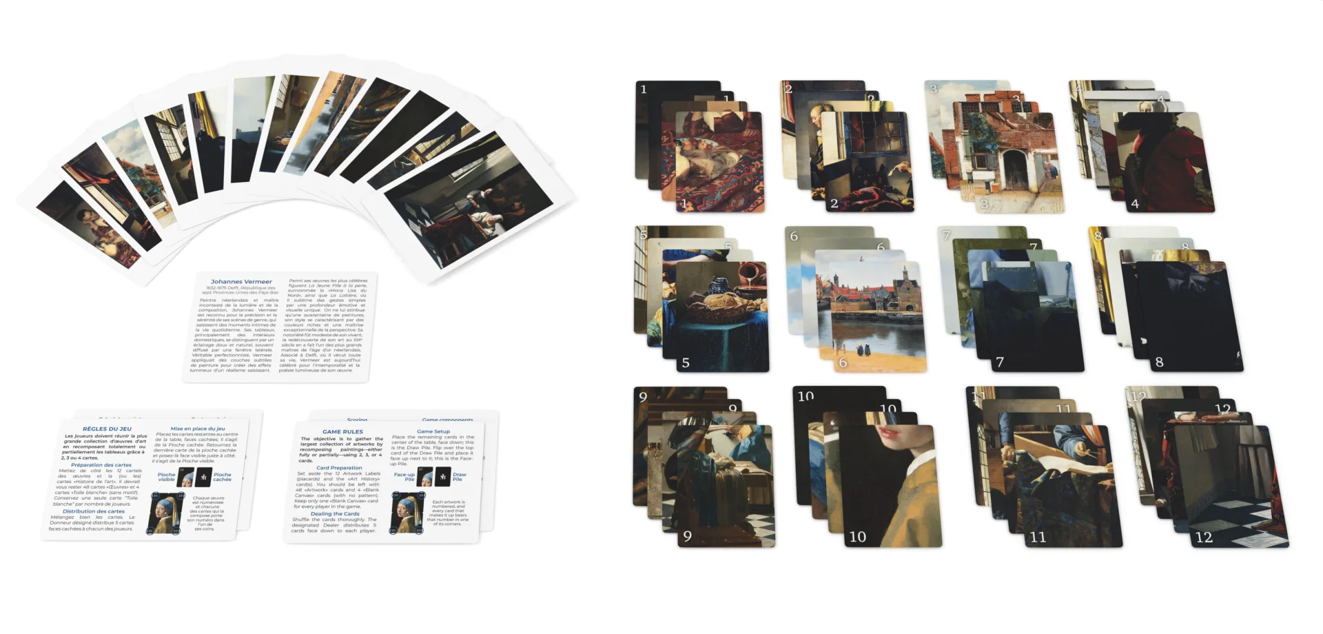 Edition Pocket - Picktura Johannes Vermeer - cartes - contenu
