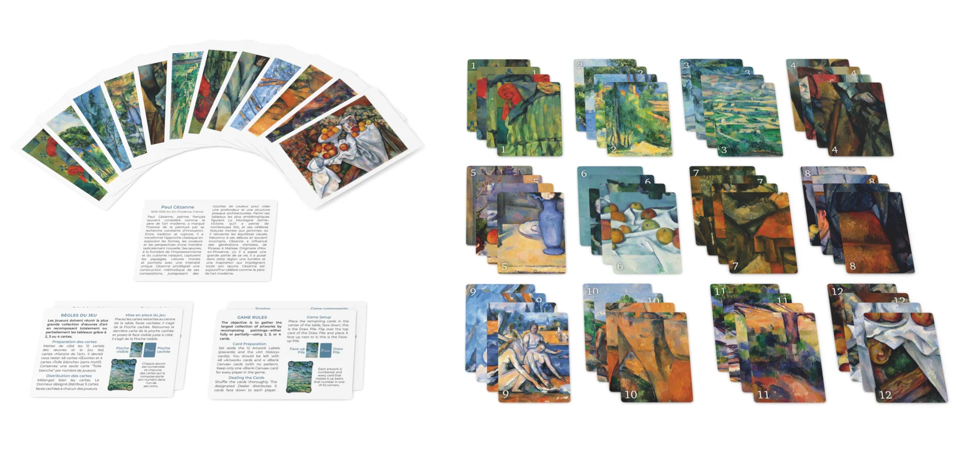 Edition Pocket - Picktura Paul Cézanne - cartes - contenu