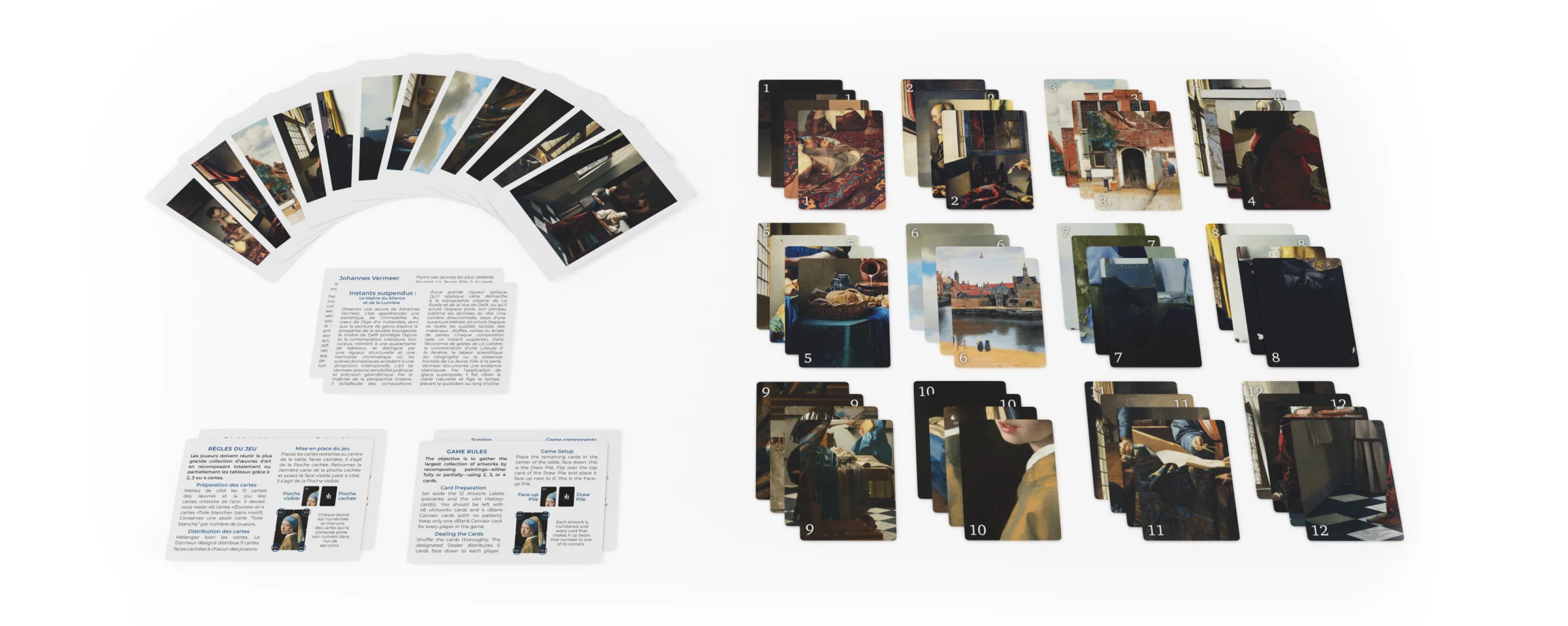 Edition Pocket - Picktura Johannes Vermeer - cartes - contenu