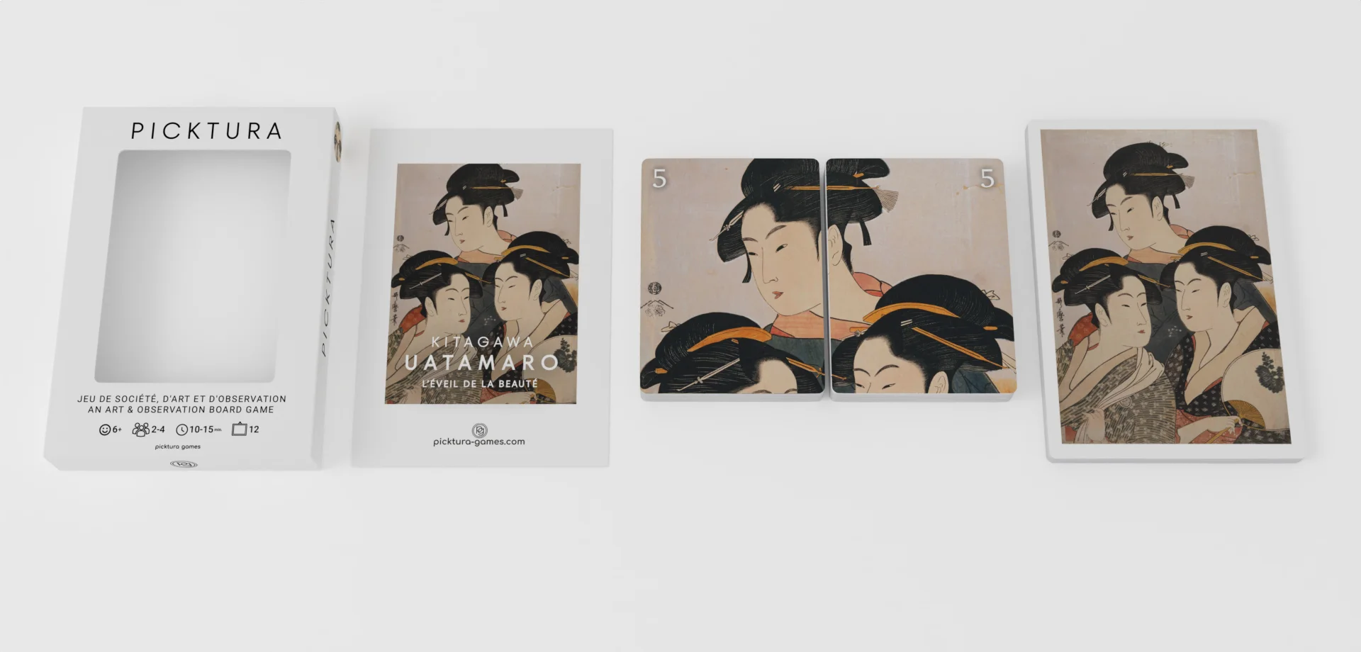 Boîte Pocket vide et decks - Picktura Kitagawa Utamaro