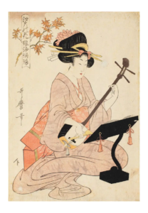Reproduction - Feuilles d'érable aux couleurs d'automne - Kitagawa Utamaro - 1803