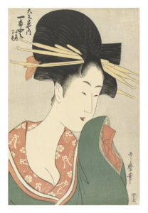Reproduction - Hitomoto, de la Maison Daimonjiya - Kitagawa Utamaro - 1795-1800