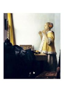 Reproduction - La Dame au collier de perles - Johannes Vermeer - 1662-65