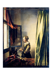 Reproduction - La Liseuse à la fenêtre - Johannes Vermeer - 1657-59