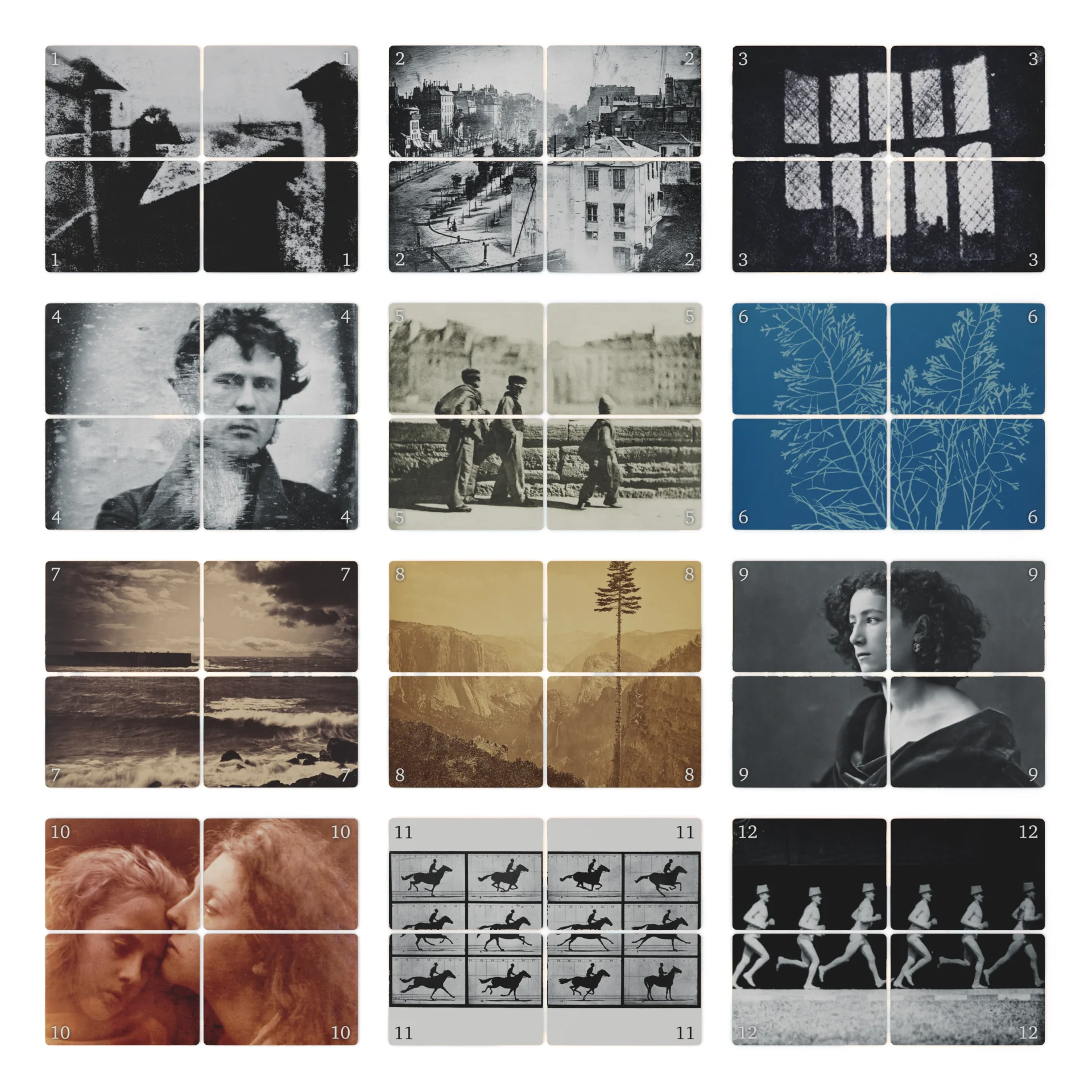 48 cartes "œuvre" -Picktura Histoire de la Photographie