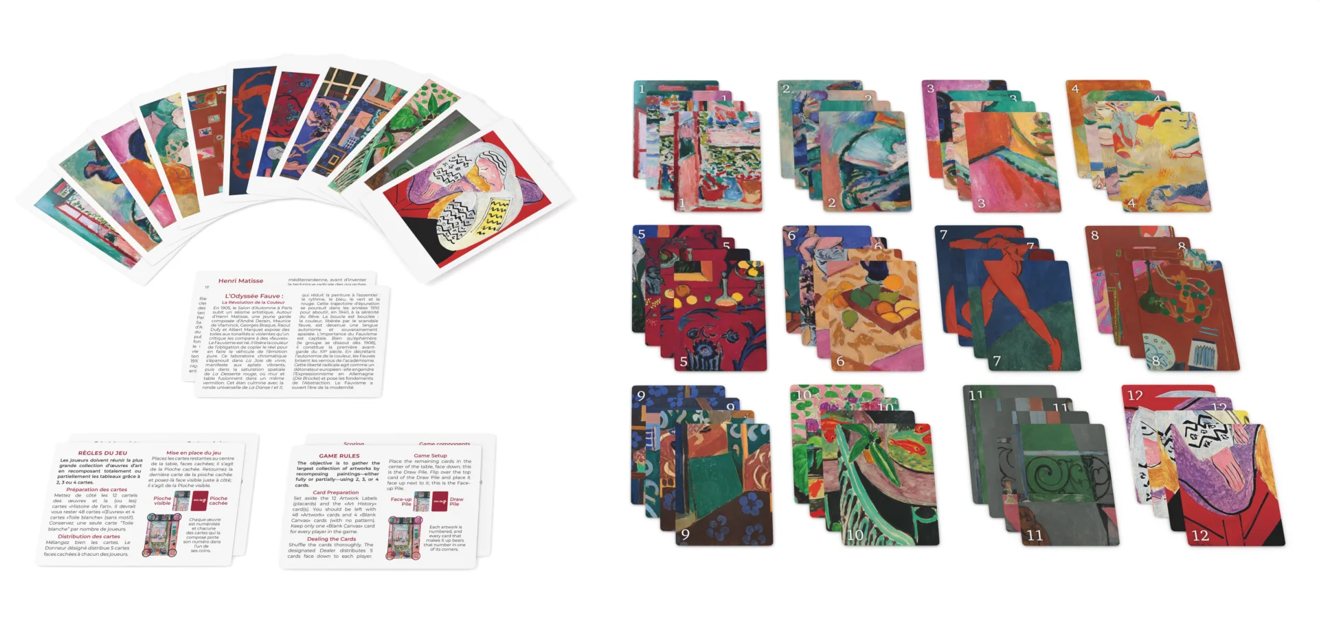 Edition Pocket - Picktura Henri Matisse - cartes - contenu