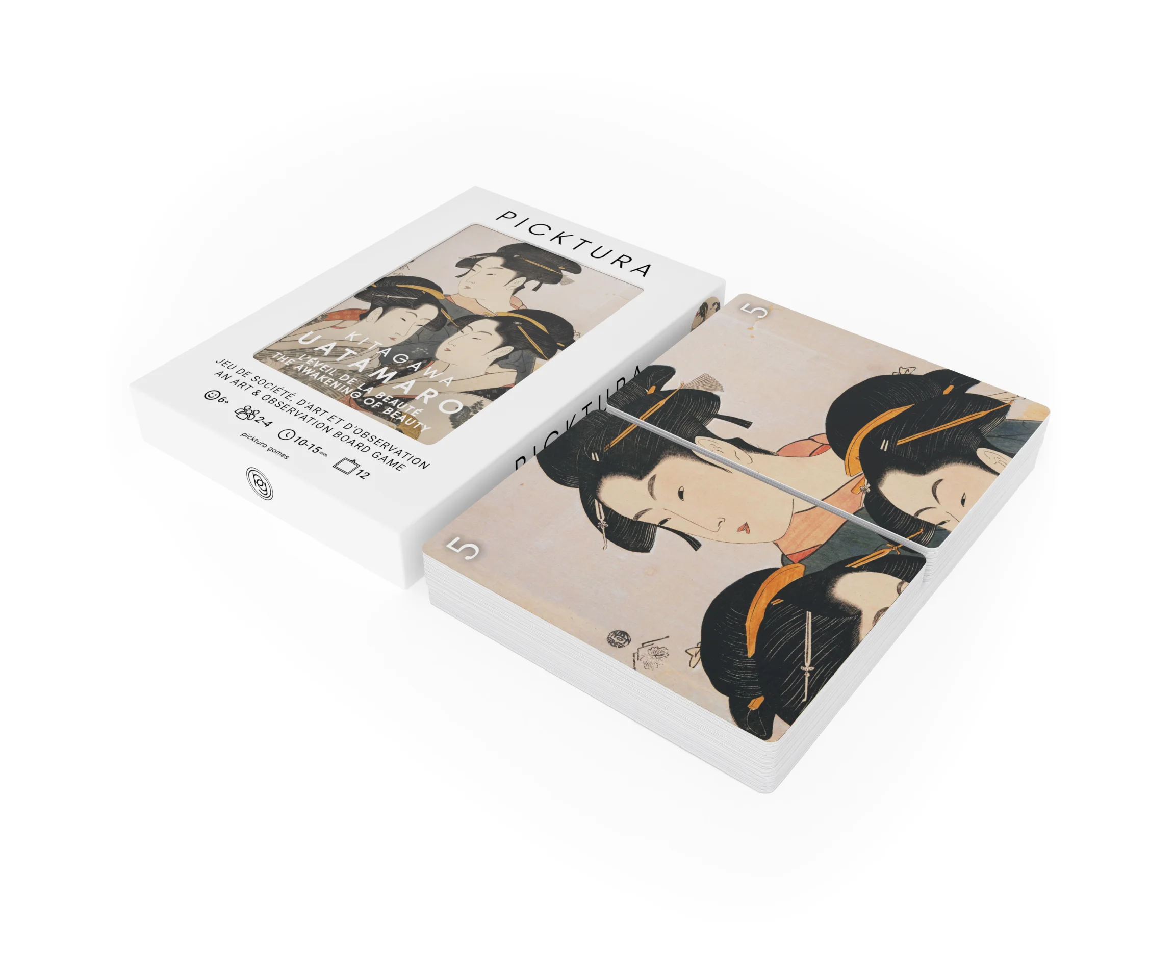 Boîte de jeu & decks Picktura Pocket - Utagawa Utamaro