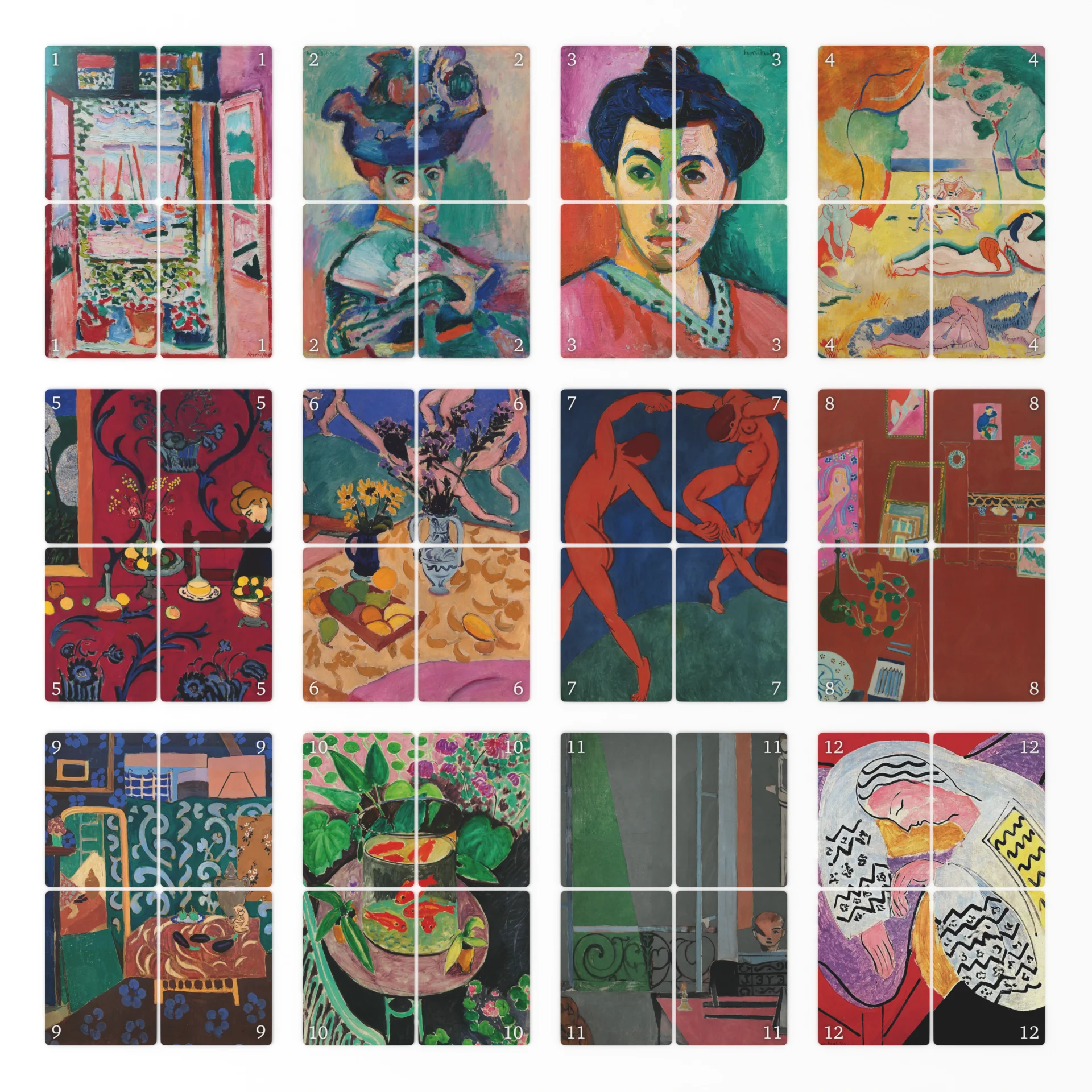 48 cartes "œuvre" Picktura - Henri Matisse