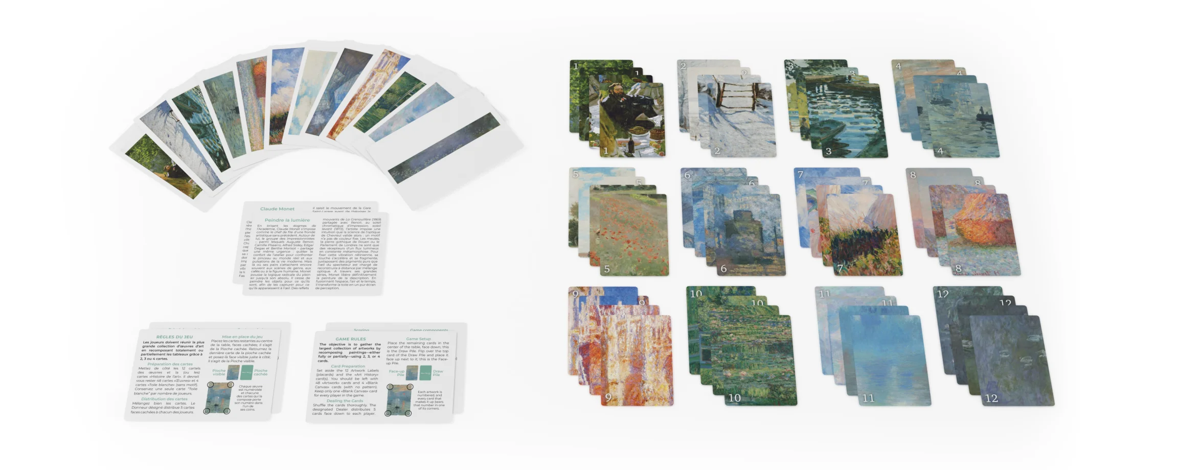 Edition Pocket - Picktura Claude Monet - cartes - contenu